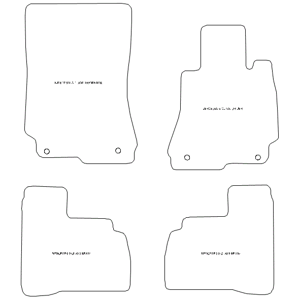 Mercedes S Class W221 SWB or CL Car Mats